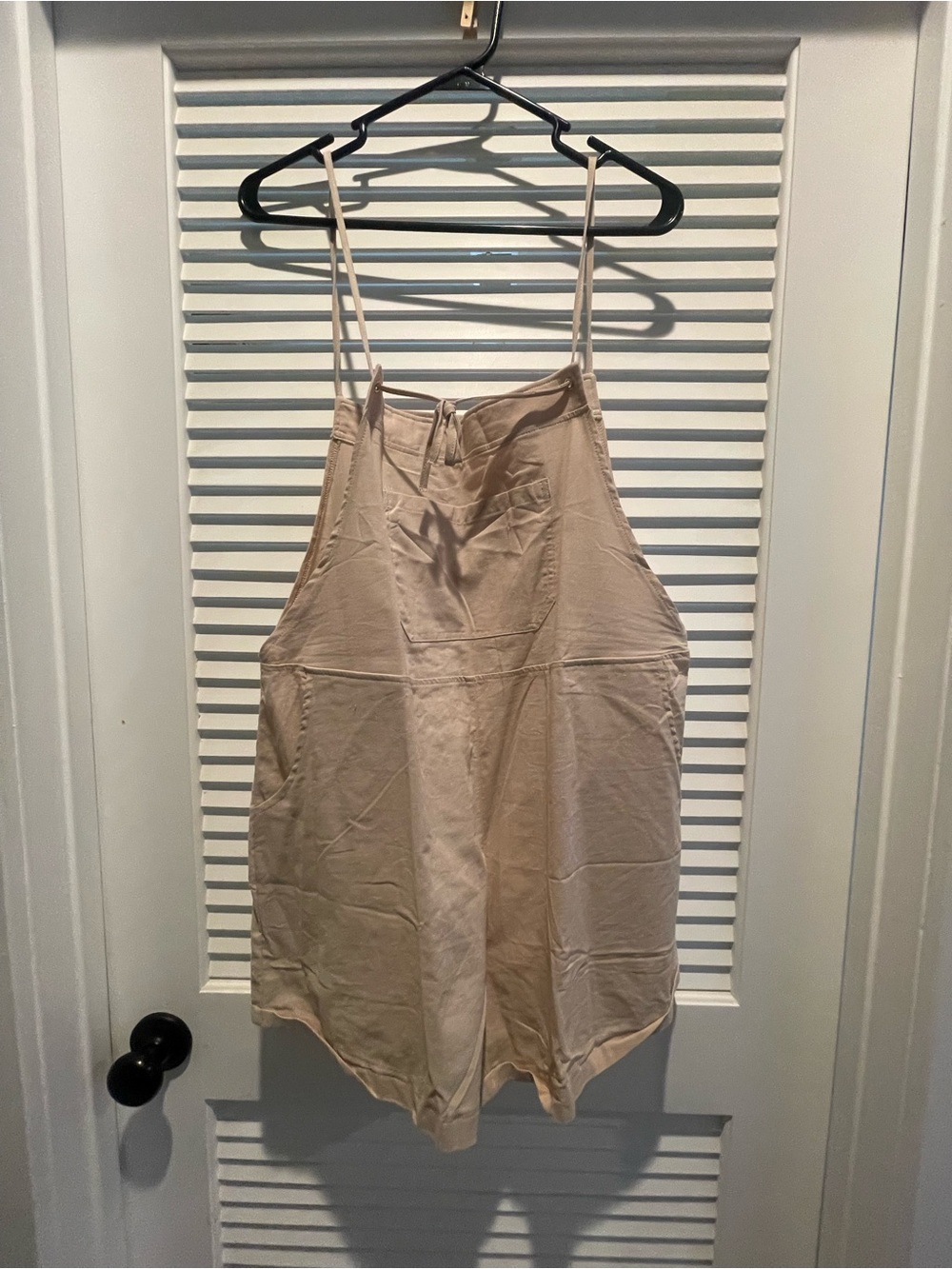 Spaghetti strap overalls for women